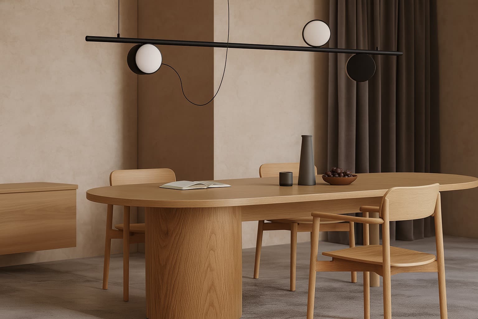 TV Console 1600 — cable management