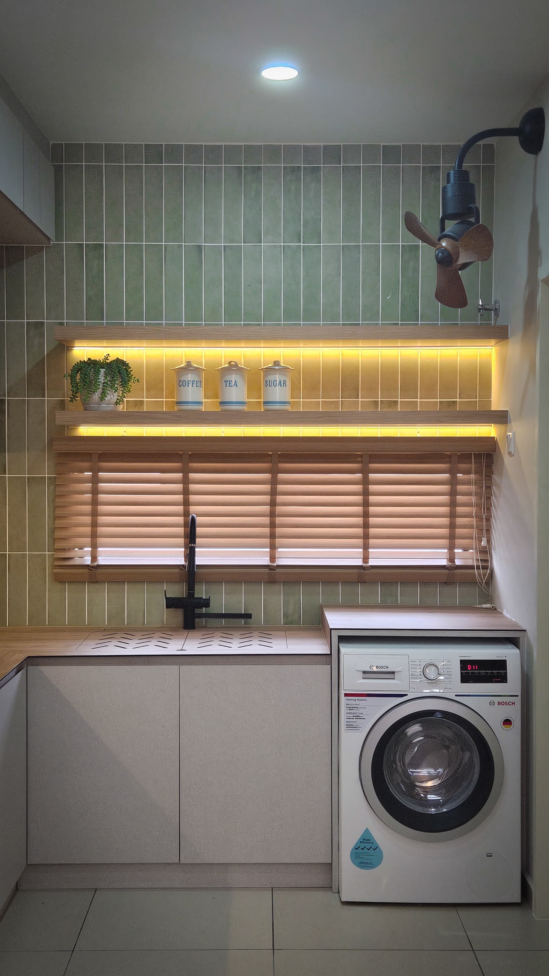 Kitchen configuration in a Singapore home