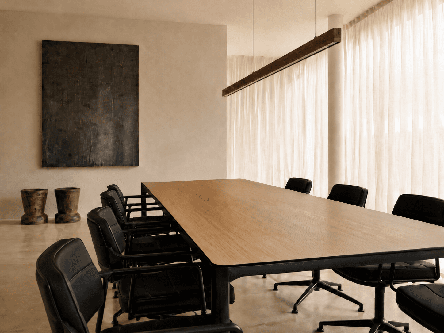 A DSGN table in a boardroom