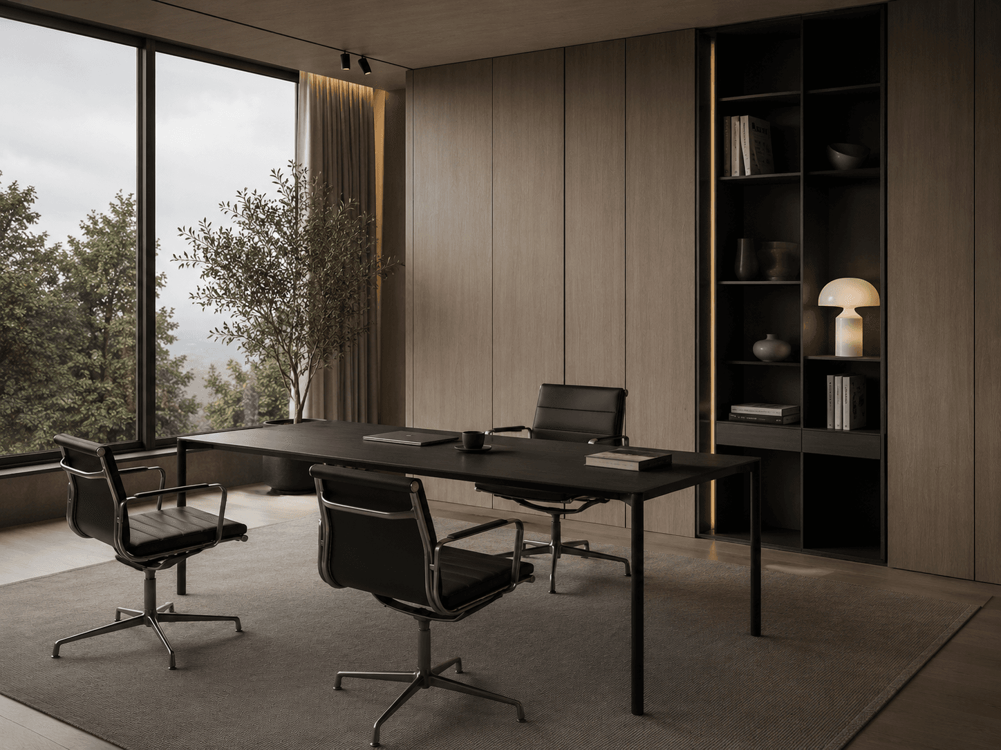 A DSGN table in a home office